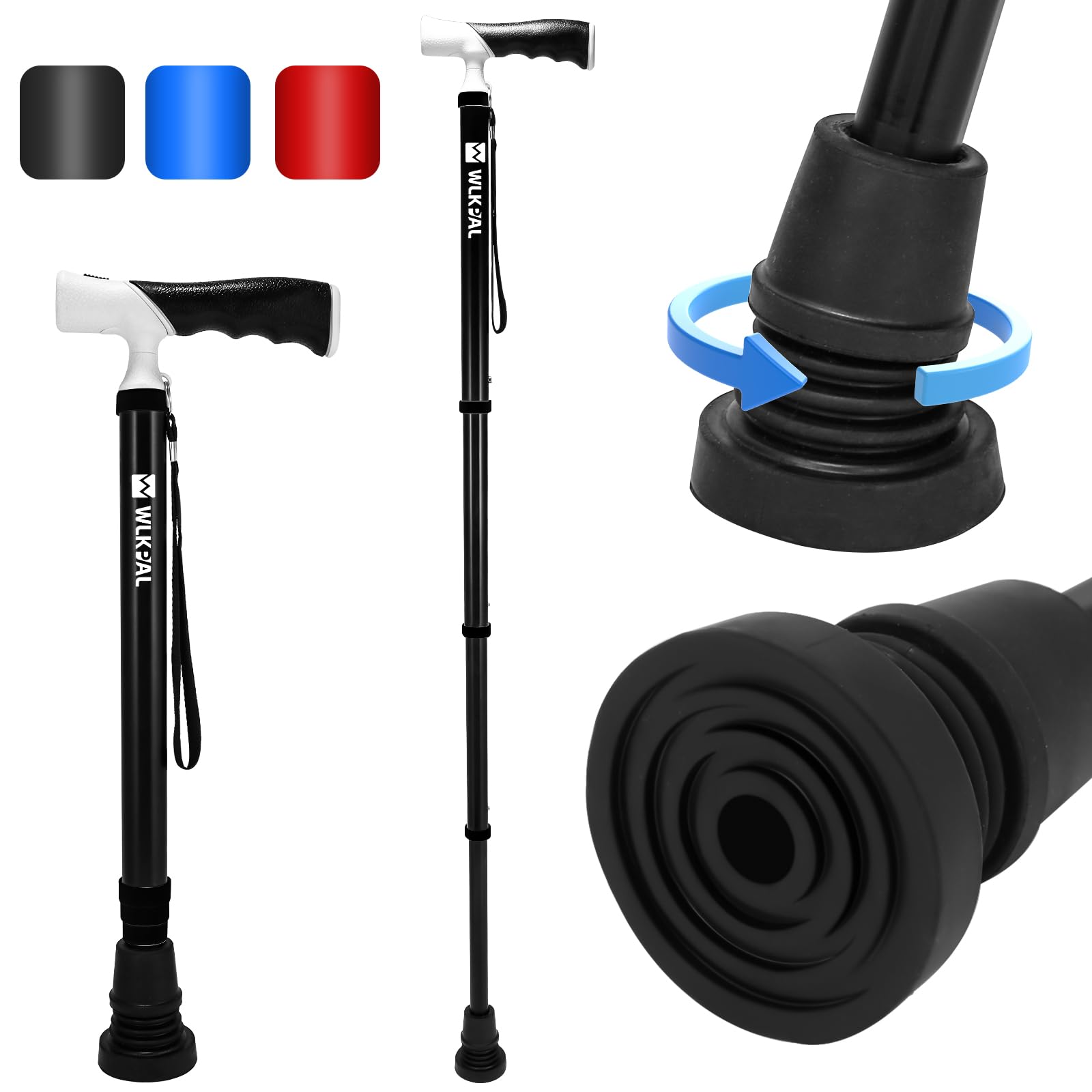 WlkPal Anchor Folding Cane